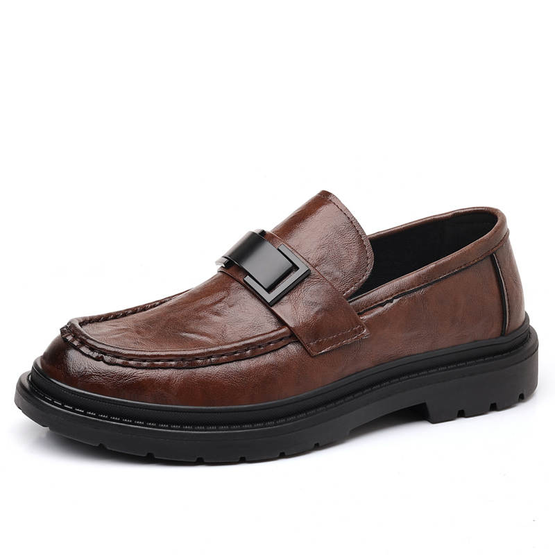YINGLUNQISHI Top Grain Cow Leather Casual Shoes Men's
