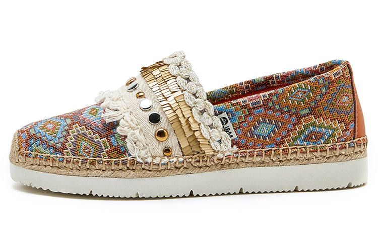 Joy&Mario Fabric Platform Shoes Women's Orange