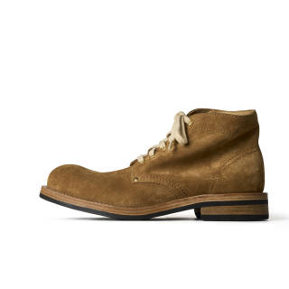 PIPG Cow Suede Short Combat Boots 3cm Men's