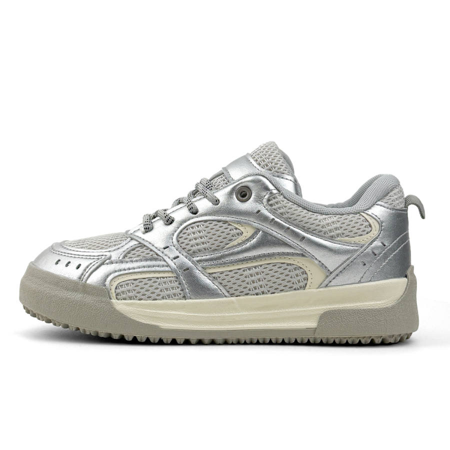 VASIBAEN Coverage Cushioning Coverage Cushioning Low top Skateboard Shoes Unisex Silver