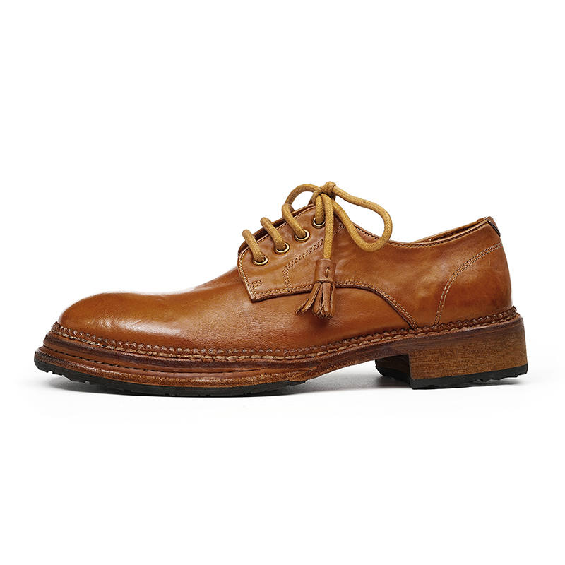 ASTON M.JAZZ Horse Leather Casual Shoes Men's