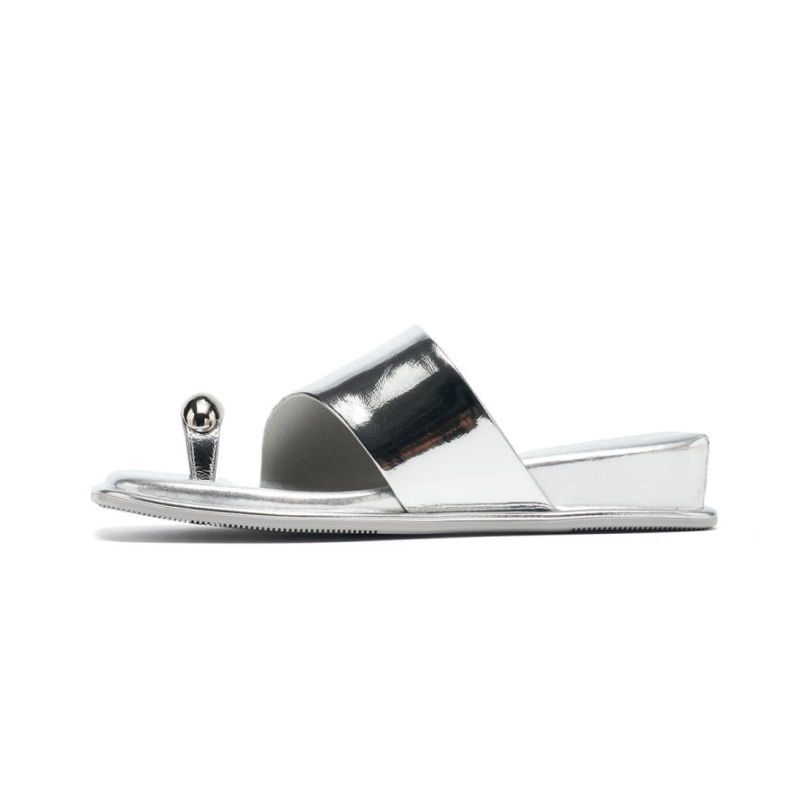 ST&SAT ST&SAT Slide Slippers Women's Silver