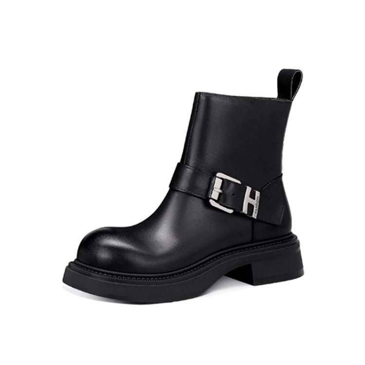 JESSICA SOPHIA Top Grain Cow Leather Ankle Boots Women's
