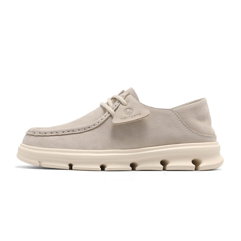 NAVIGARE Small Sailboat Top Grain Cow Leather Height Increasing Low top Casual Shoes Women's Ecru