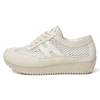 OULISASI Cow Split Leather Low top Casual Shoes Women's