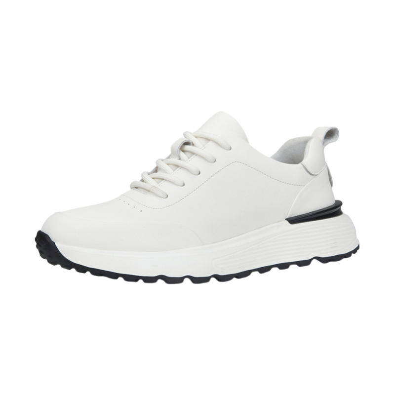 YISHUANGXIEDETONGHUA Top Grain Cow Leather Low top Casual Shoes Men's