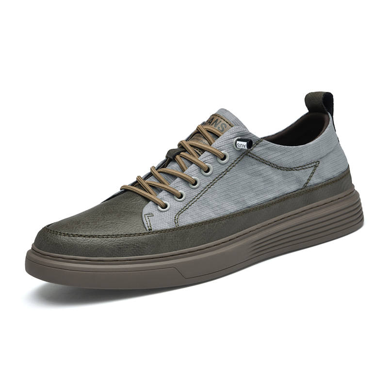 XIMO BULL Cow Leather Abrasion Resistant Low top Skateboard Shoes Men's