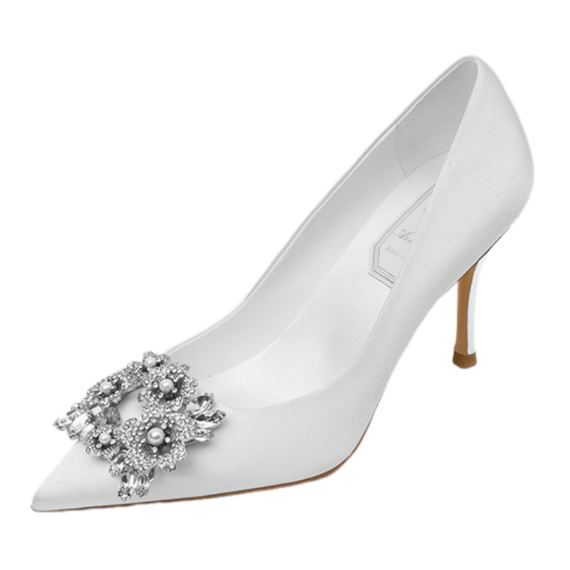 Houseofavenues Slim Heel High Heels Women's White