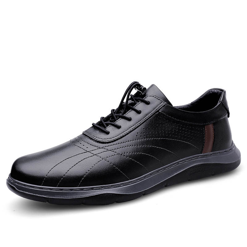 GONGNIULEITING Top Grain Cow Leather Casual Shoes Men's