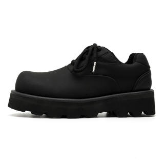 Zuogedu Large Head Trendy Derby Shoes Fashion Versatile Casual Shoes Men's Black