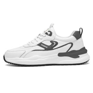 HENIBAOLUO Cow Split Leather Casual Shoes Men's