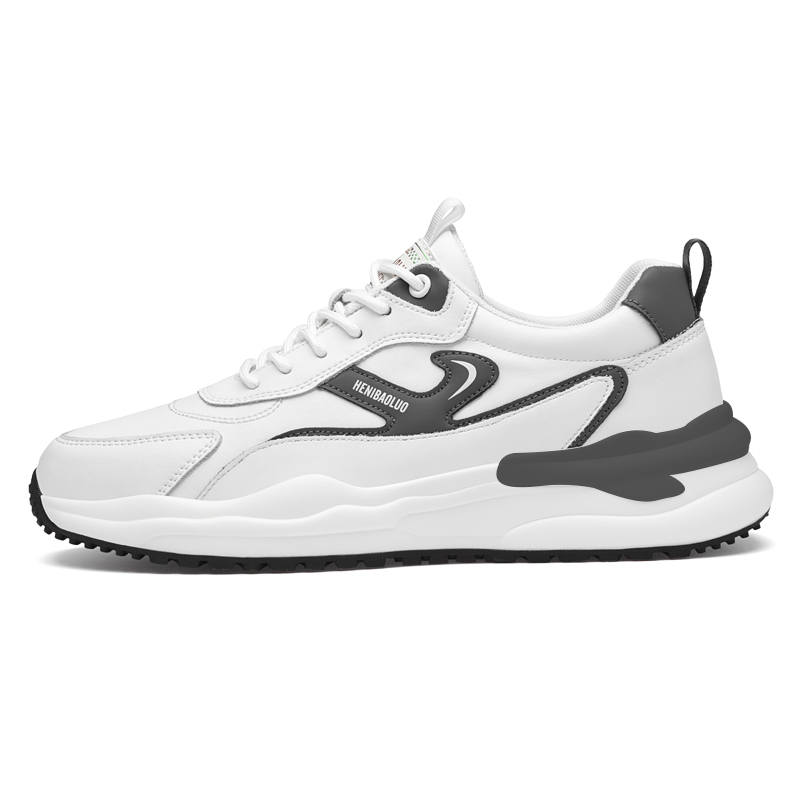 HENIBAOLUO Cow Split Leather Casual Shoes Men's