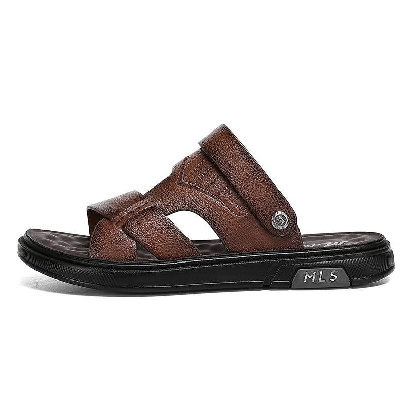 Mulinsen Beach Sandals Men's Brown/Khaki