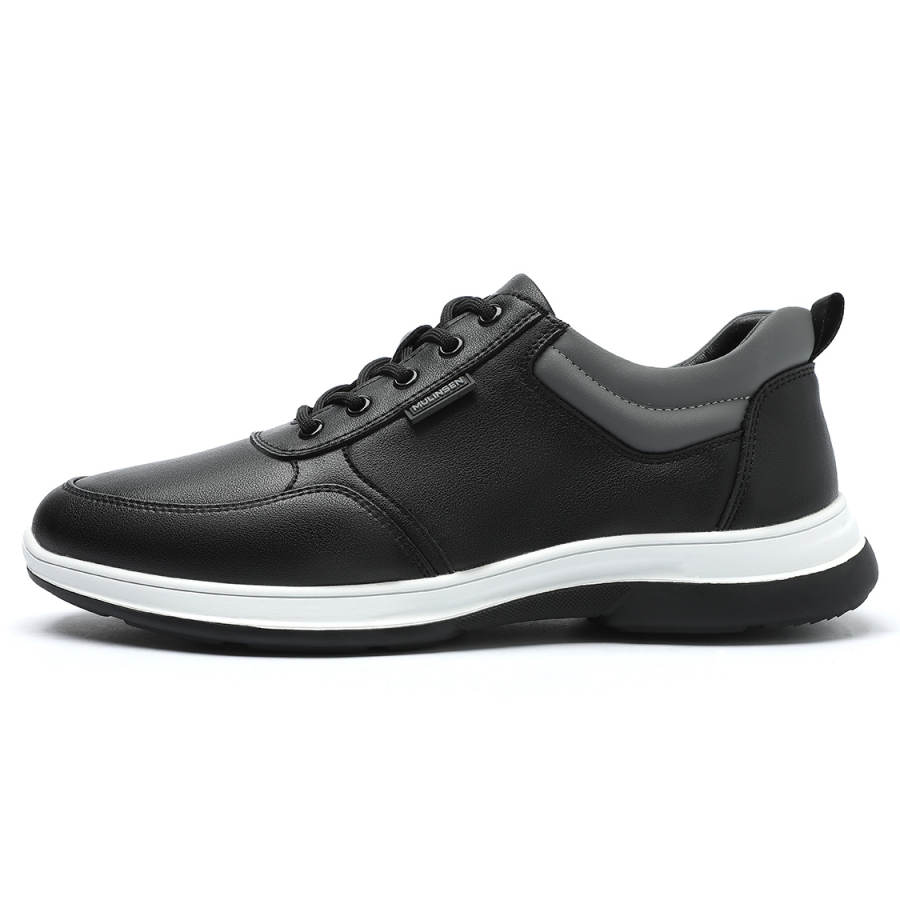 Mulinsen Cow Split Leather Abrasion Resistant Lightweight Wear resistant And Lightweight Low top Casual Shoes Men's