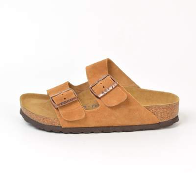 Boku Cow Suede One Strap Sandals Unisex Brown