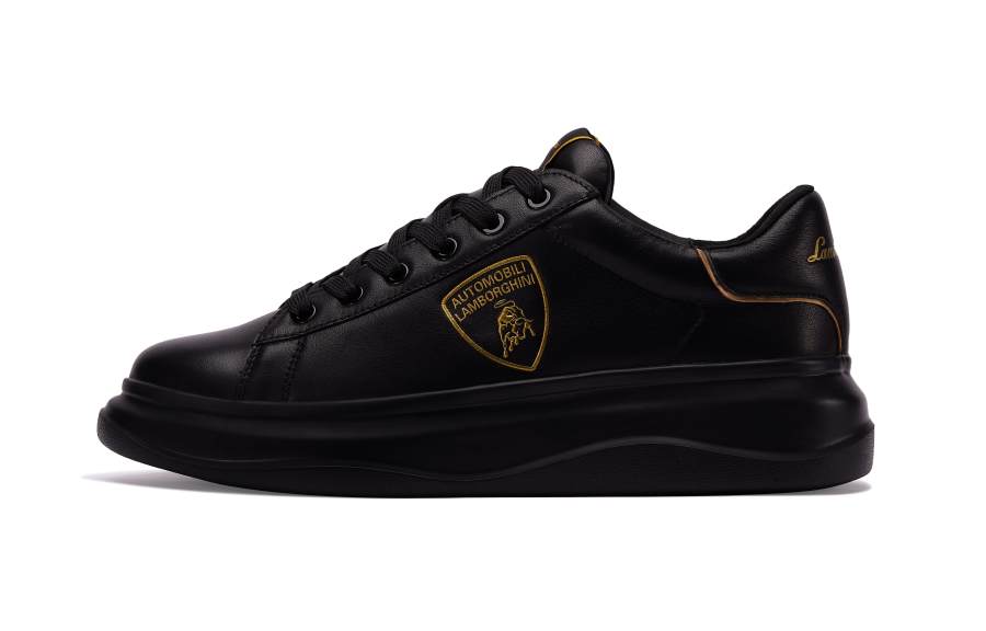 AUTOMOBILI LAMBORGHINI Lamborghini Low top Skateboard Shoes Unisex Black