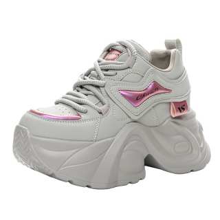 XIEGUIHUAYU Microfiber Leather Low top Chunky Sneakers Women's