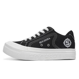 HOCHSHA Minimalist Fashion Low top Canvas Shoes Unisex Black
