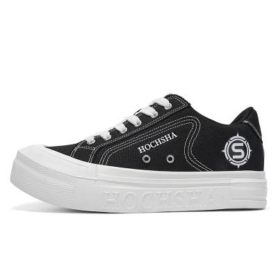 HOCHSHA Minimalist Fashion Low top Canvas Shoes Unisex Black