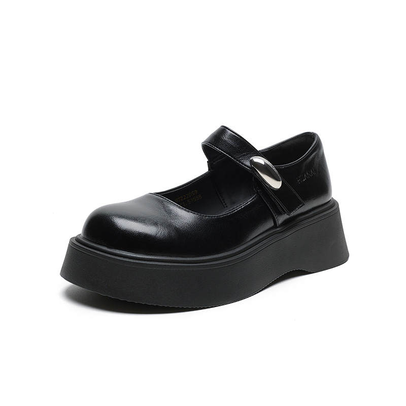 HUANAI Platform Mary Jane Shoes Women's Black