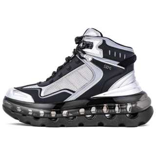 Shoes53045 Hik'Air High top Casual Shoes Unisex Silver Gray