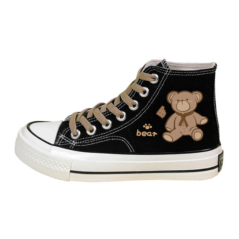 A&M Abrasion Resistant, Breathable, Lightweight High top Canvas Shoes Unisex Black