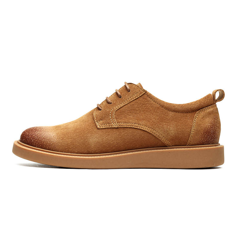 MADEN Pigskin Casual Shoes Men's Yellow Brown