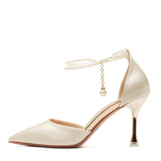 Lanza Suede Slim Heel High Heels 6.5CM 8.5CM Women's