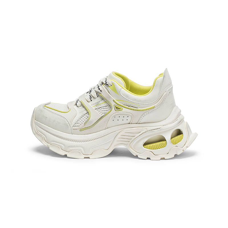 Coup De Foudre Artificial Leather Cushioning Height Increasing Cushioning Height Increasing Low top Chunky Sneakers
