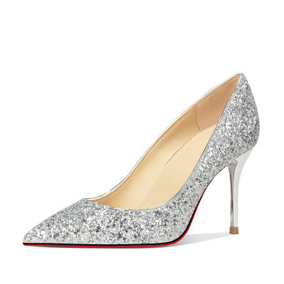 GABPIHLA HEURST Slim Heel High Heels 10cm Women's Silver