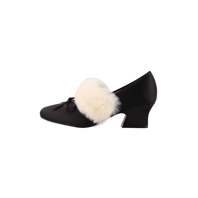 Gardenia Fille Fabric Spool Heel Mary Jane Shoes Women's