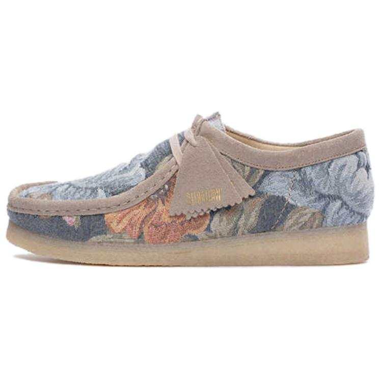 Clarks Originals WALLABEE Casual Shoes Men's Gray Pink