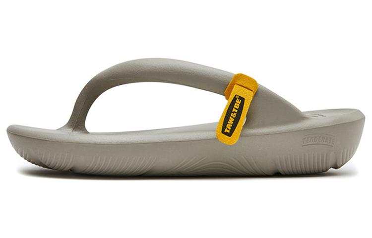 TAW&TOE TAW&TOE Flip Flops Unisex Lime Gray