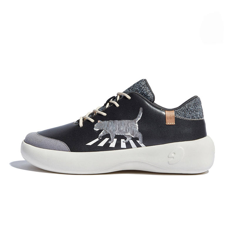 U.IN Painted Travel Shoes Gaudí 6 Cute Pet Design Collection Skateboard Shoes Men's