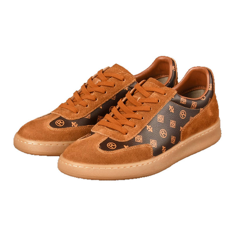 Raidy Boer Cow Suede Low top Skateboard Shoes Men's Dark Coffee