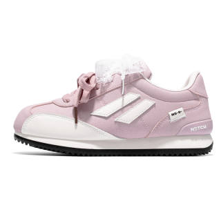 NSTCU Synthetic Leather Slip Resistant Support Slip Resistant Support Low top Casual Shoes Unisex Pink