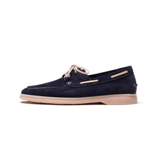 TRUFFAUT Breathable Soft Sole Old Money Style Loafers Cow Suede Boat Shoes Men's
