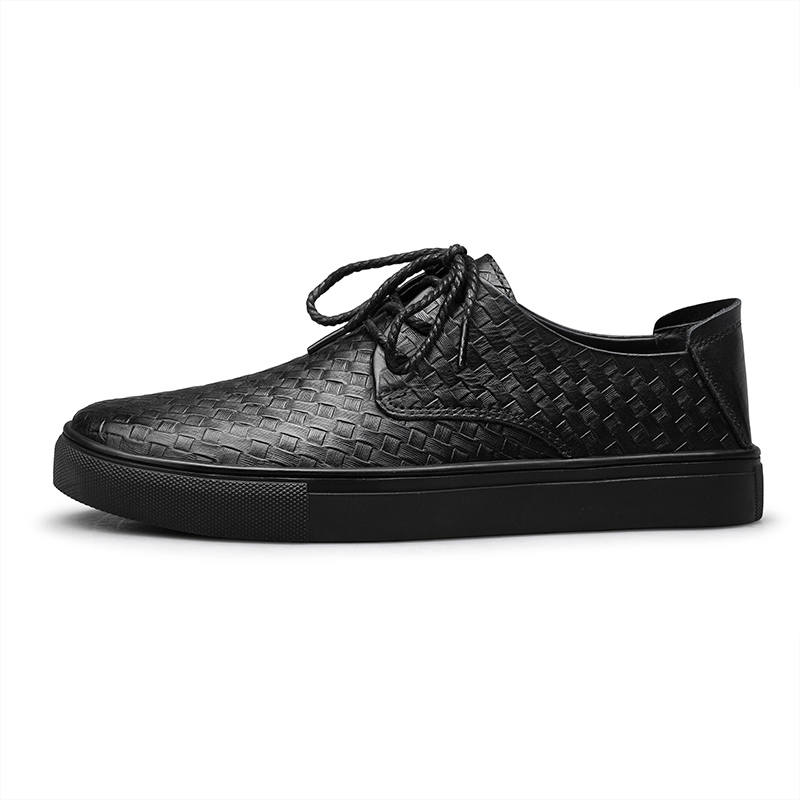 YIMINU Men's Casual Shoes Men's Low Top Black