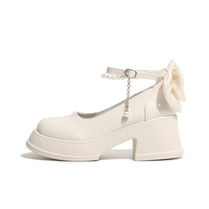 CHERRY&KALIKA Pu Chunky Heel Mary Jane Shoes 6.5cm Women's