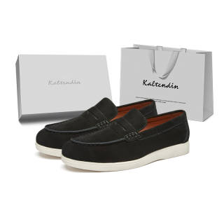 Kaltendin Men's Casual Shoes Men's Low Top Black
