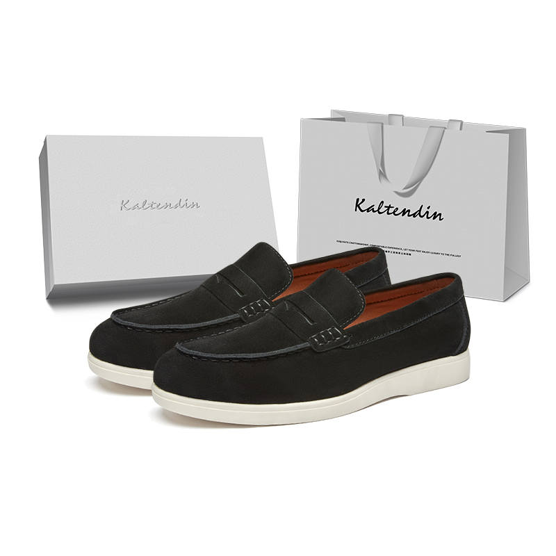 Kaltendin Men's Casual Shoes Men's Low Top Black