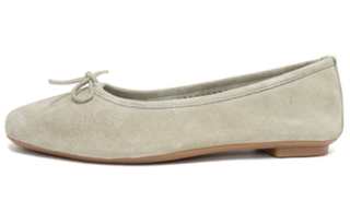 Reqins Leather Casual Shoes Women's Green