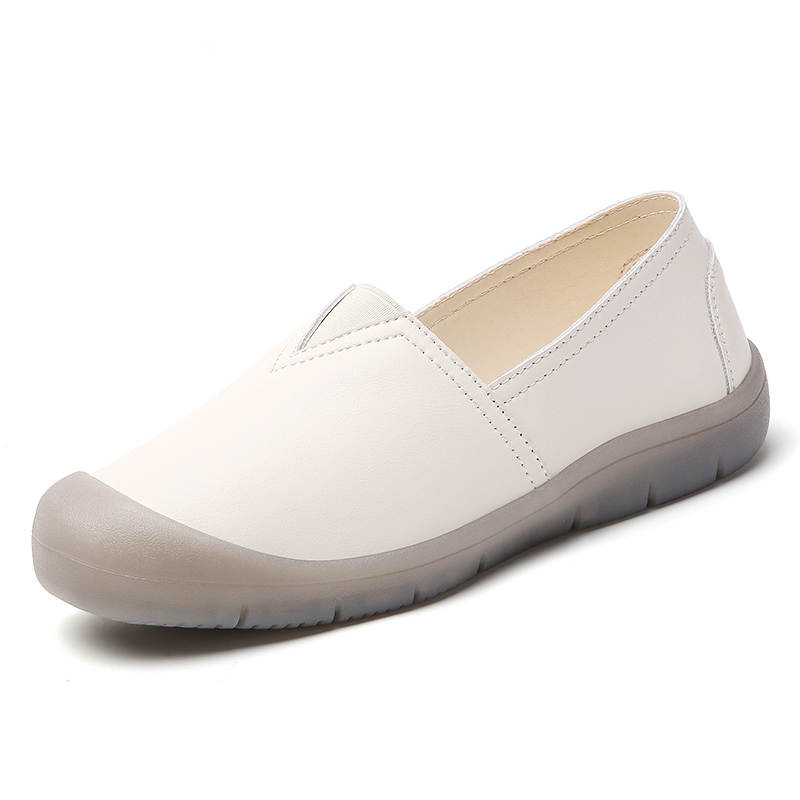 Reivantix Reivanti Cow Split Leather Casual Shoes 2cm Women's Beige