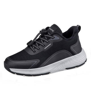 RONGSHI Winter Soft Sole Sports Fleece Lined Middle Aged And Elderly Comfortable Outdoor Walking Shoes