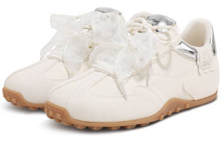 TTKJ Fashion Ballet Style Bowknot German Army Trainers Lightweight, Breathable, And Slip Resistant