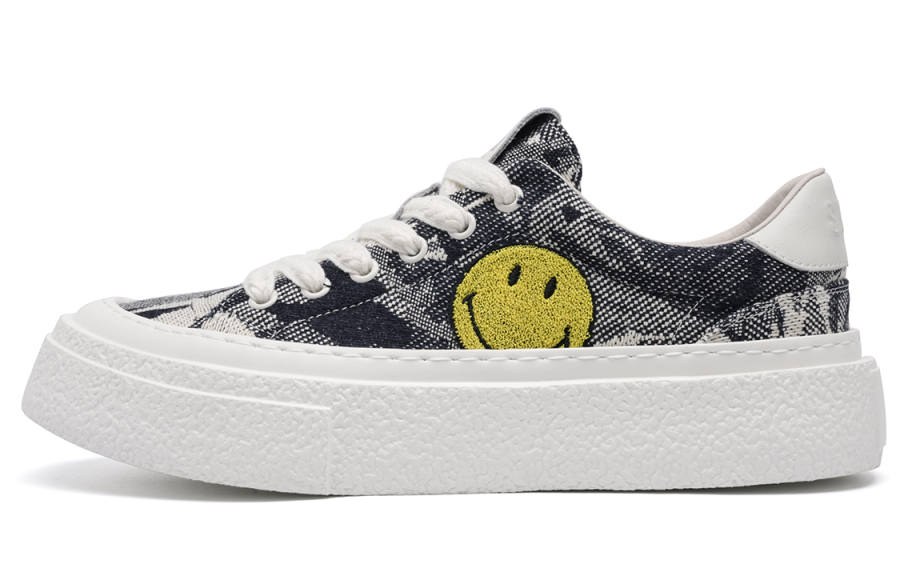 SMILEY SMILEY Canvas Shoes Men's Low Top Blue/Sky Blue