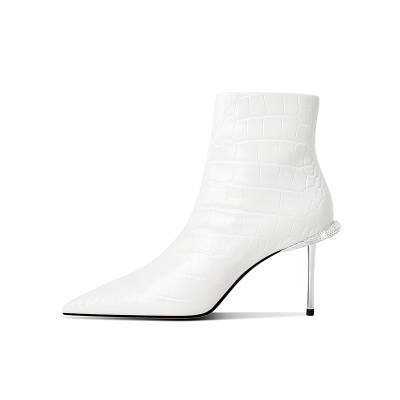 Hoov Ankle Boots Women's Milkshake White/Classic Black