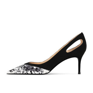 LUKECSION Slim Heel High Heels Women's Black