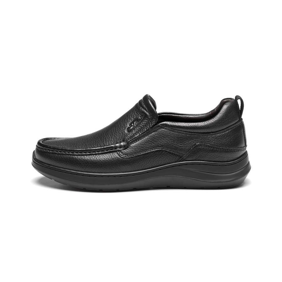 J.BENATO Cow Leather Casual Shoes Men's Black