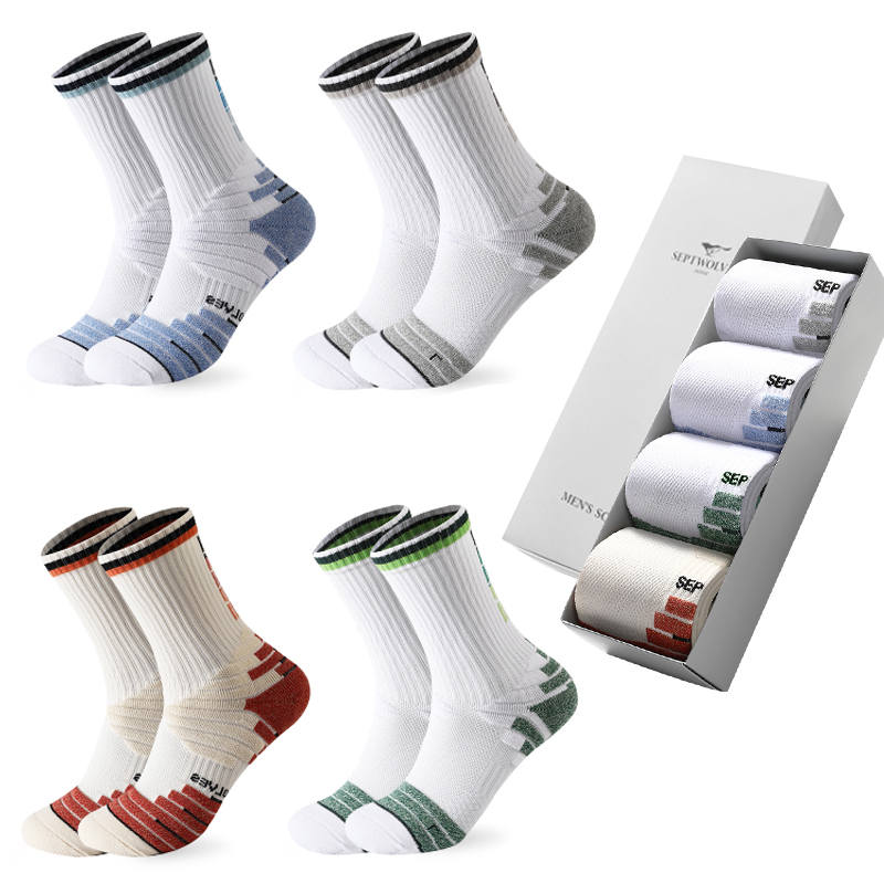 SEPTWOLVES SEPTWOLVES Crew Socks Men's 5 Pack Gift Box Set